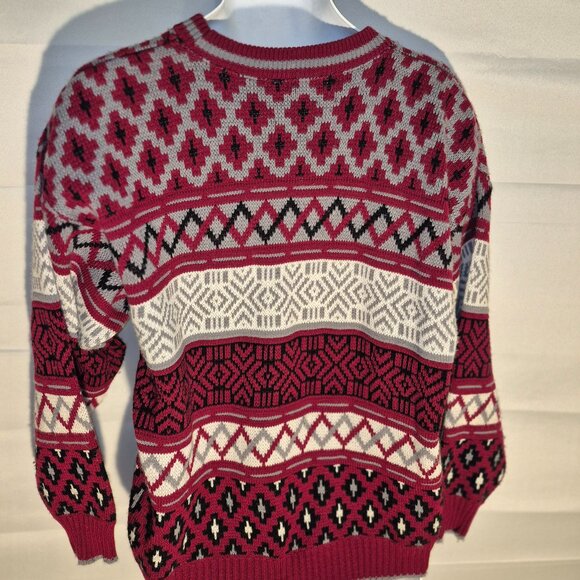 TOWNCRAFT stylish Ski Sweater, Red-Black-white-gray in size XL - Picture 4 of 13